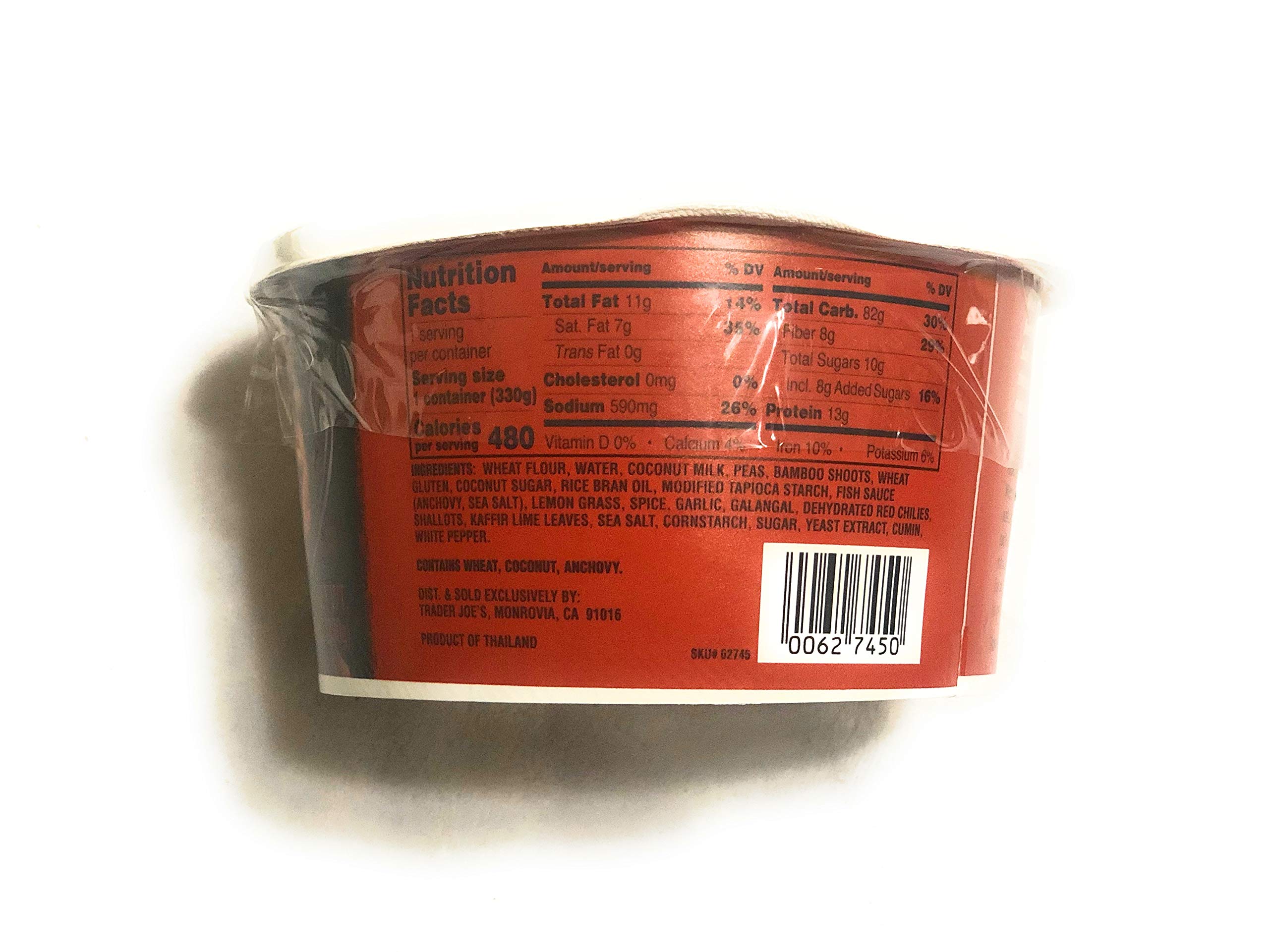 Trader Joe’s Red Curry Thai Noodles - Authentic Thai Flavor Instant Noodles | Quick & Easy Meal for Busy Weeknights, College Dorm Snacks & Asian Food Lovers