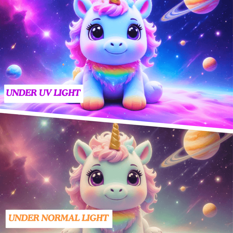 Magical Cosmic Unicorn Plush Toy - Soft & Cuddly Stuffed Animal for Kids, Girls & Boys - Perfect for Birthday Gifts, Bedroom Decor & Fantasy Playtime