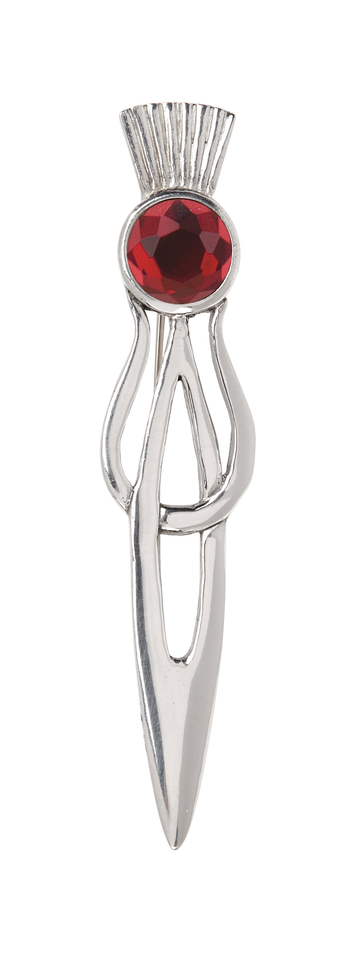 Stone Thistle Kilt Pin KP150 - Traditional Scottish Highland Dress Accessory for Men & Women | Perfect for Kilts, Tartans, and Celtic Costume Events