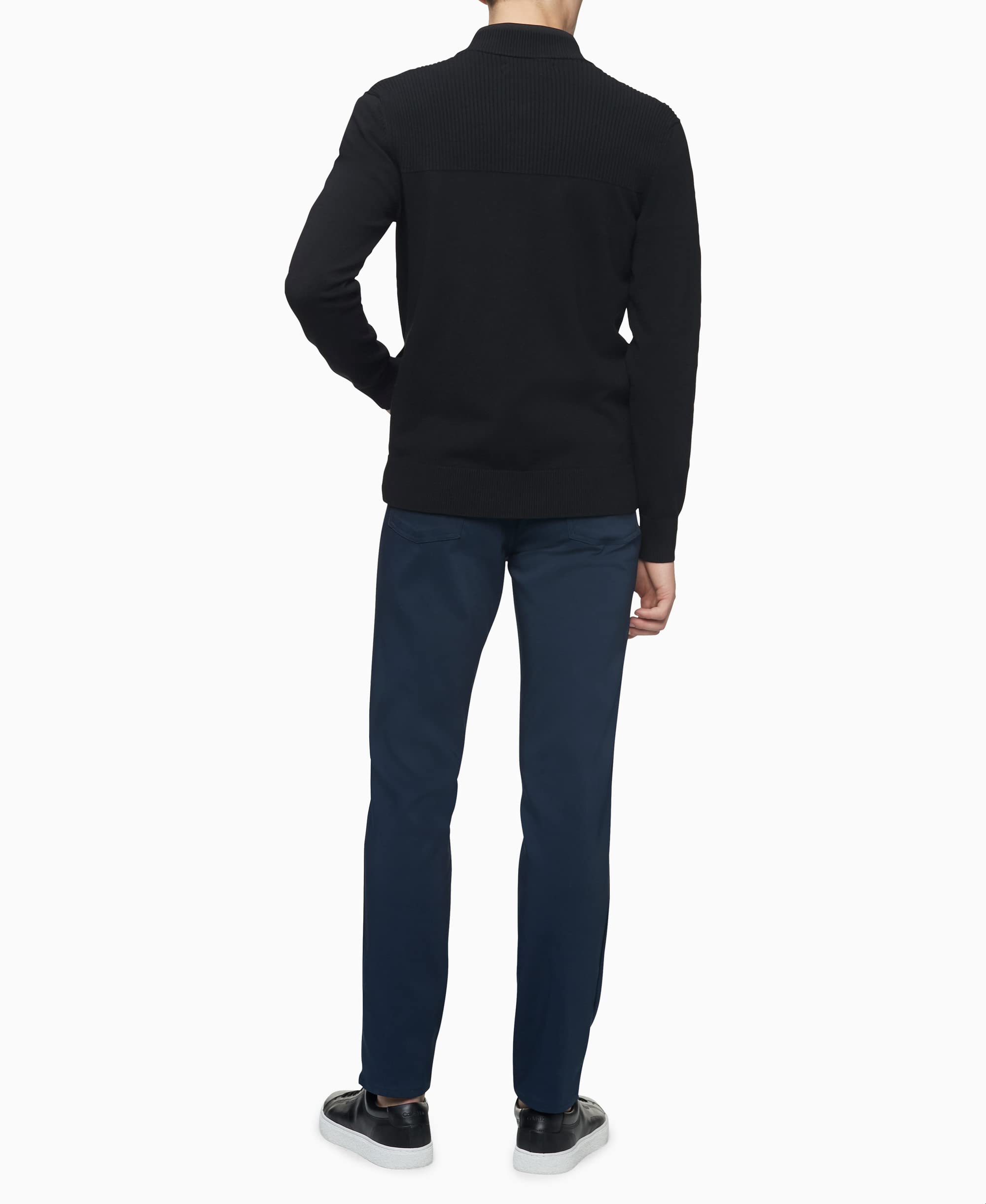 Calvin Klein Men's Move 365 Stretch Slim Fit Wrinkle Resistant Tech Woven Pants | Comfortable Office & Travel Dress Pants for Business Casual Wear