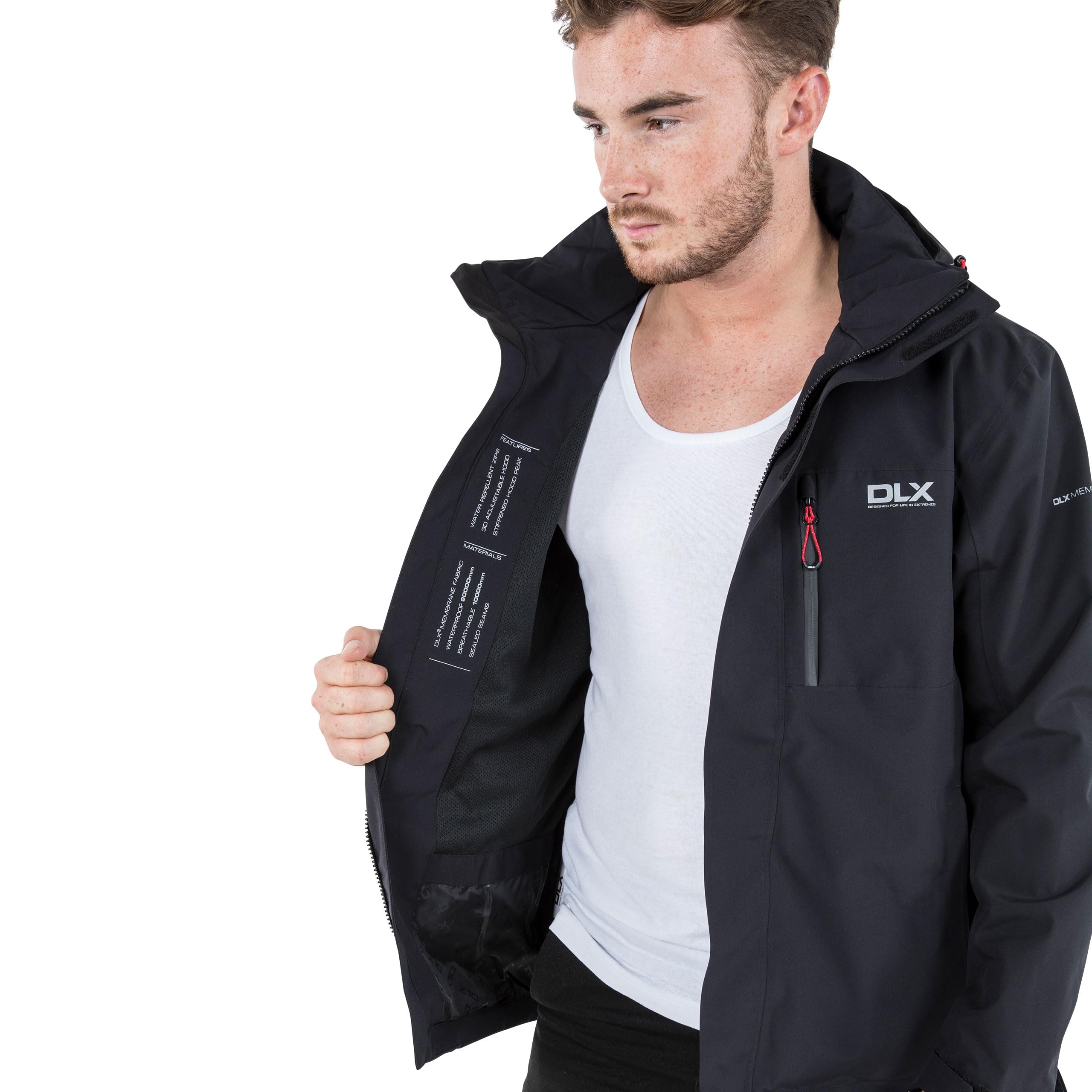 Men's Oswalt DLX Waterproof Jacket - Lightweight Windproof Raincoat for Hiking, Camping & Outdoor Activities