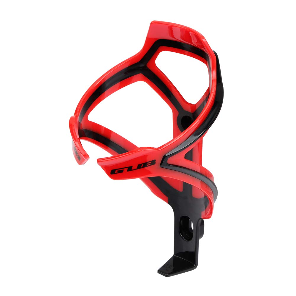 GUB G322 Double Color Bicycle Water Bottle Cage - Durable Polycarbonate PC Bike Bottle Holder - Cycling Accessories for Road & Mountain Bikes - Perfect for Outdoor Sports, Commuting & Fitness Training