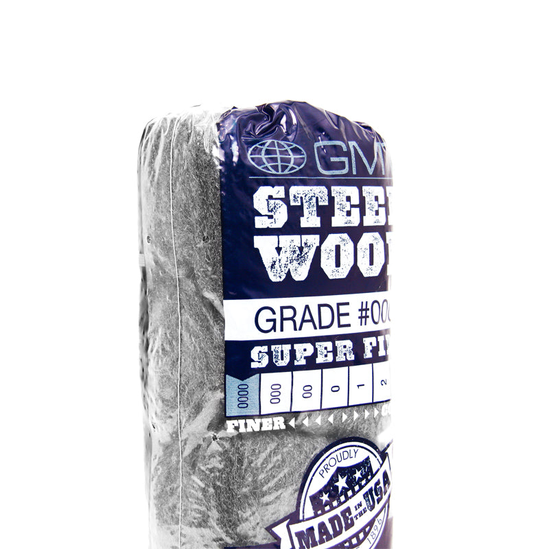 Premium GMT 0000 Fine Steel Wool Pads - 16 Pack for Woodworking, Metal Polishing & Household Cleaning - Ideal for Rust Removal, Surface Prep & DIY Projects