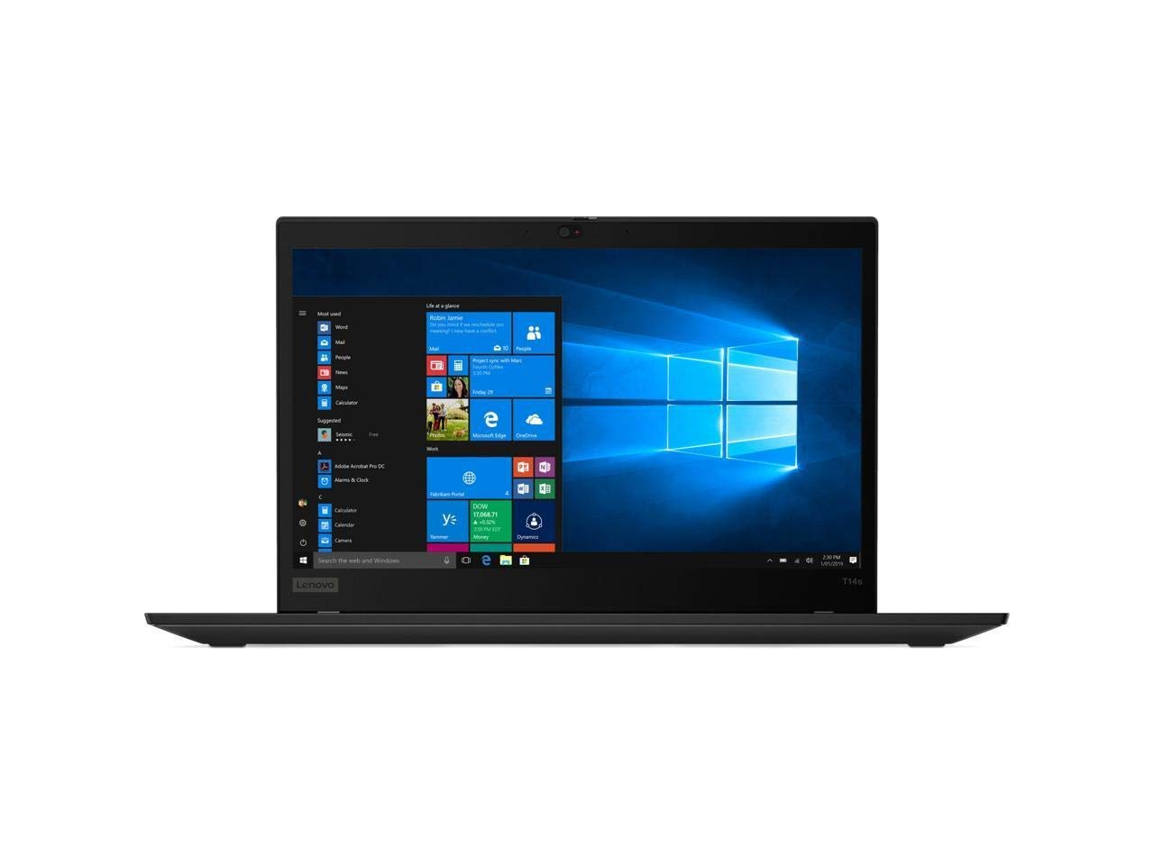 Lenovo ThinkPad T14 Gen 1 Business Laptop - Intel Core i5-10210U, 8GB RAM, 256GB SSD, 14