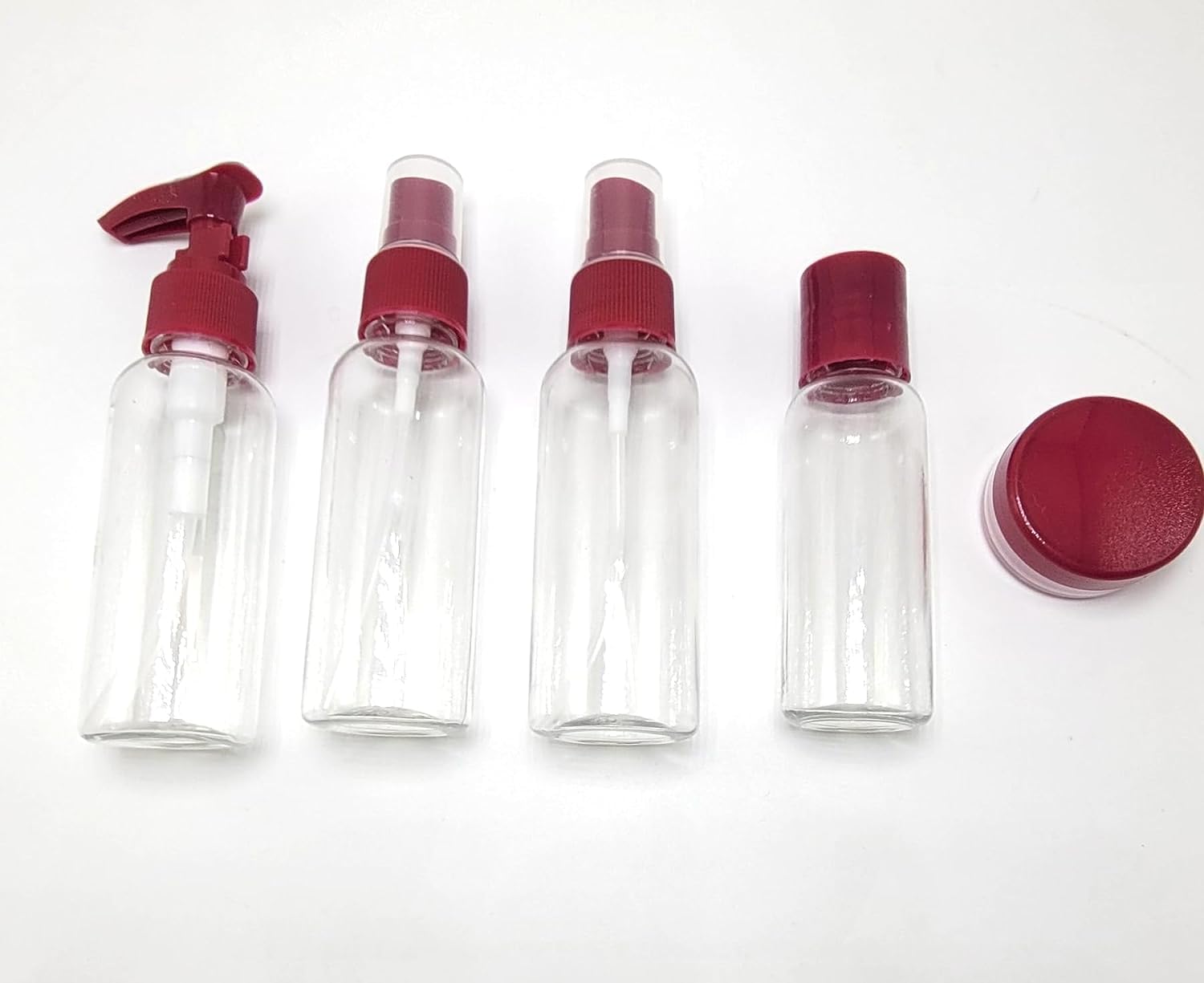 **A2K Zone Refillable Travel Spray Bottles - Portable Cosmetic & Toiletries Squeeze Bottles for Makeup, Skincare, Haircare - Leakproof Liquid Containers (1-Pack, Multi Color) - Perfect for Gym, Travel, Home & Salon Use**