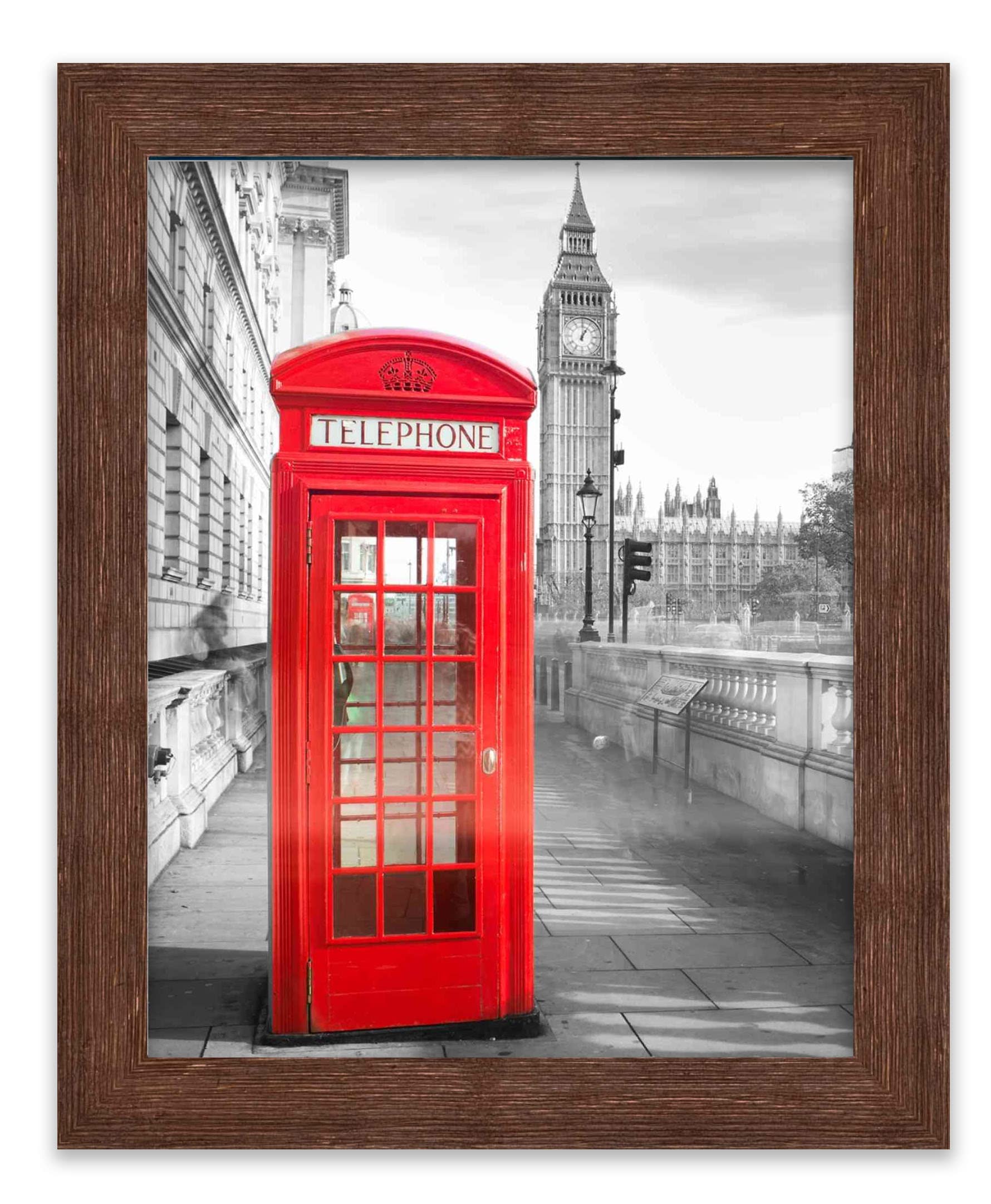 20x27 Brown Barnwood Picture Frame - Shatterproof UV Acrylic, Acid-Free Backing, Wall Hanging Hardware - Perfect for Family Photos, Puzzles & Home Decor | Rustic Wood Wall Frames for Living Room, Bedroom & Office Display