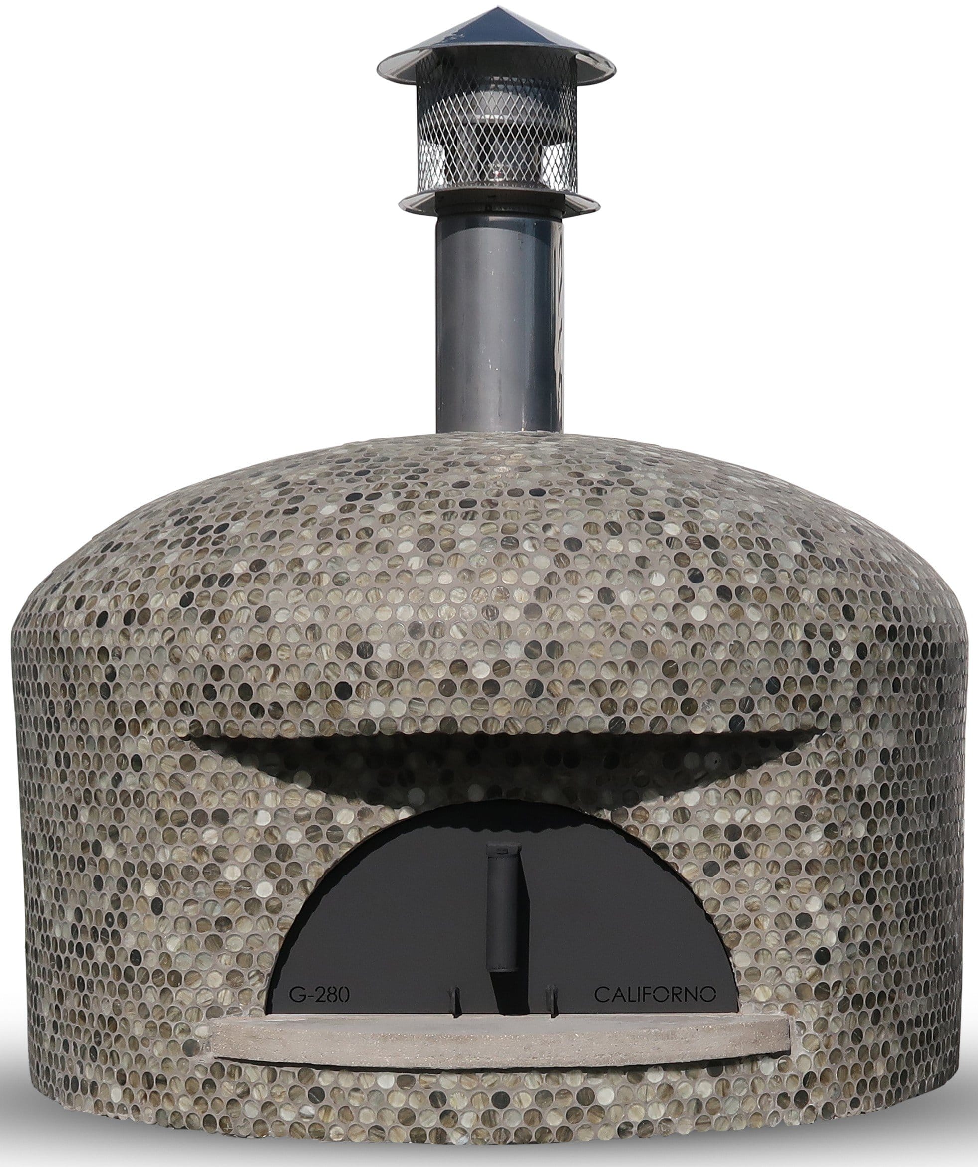 Garzoni Mosaic Pizza Oven - Pre-Assembled Outdoor Wood Fired Pizza Maker for Backyard, Patio & Garden Cooking | Perfect for Italian Style Pizza, Bread & Roasting