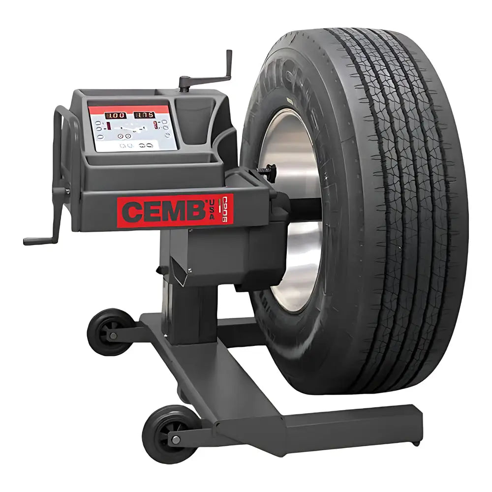 Cemb C206 Hand Spin Mobile Truck Wheel Balancer - Portable Wheel Balancing Tool for Trucks, Trailers & RVs - Perfect for Auto Shops, Garages & Roadside Repairs