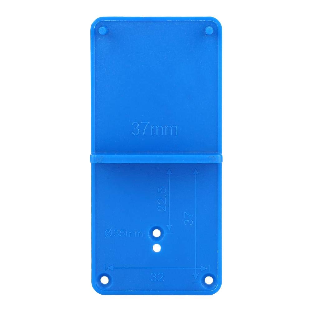 2-Piece Hinge Hole Drilling Template Kit - Precise Cabinet Door & Drawer Guide Locator for Perfect Assembly | DIY Woodworking & Furniture Installation Tool