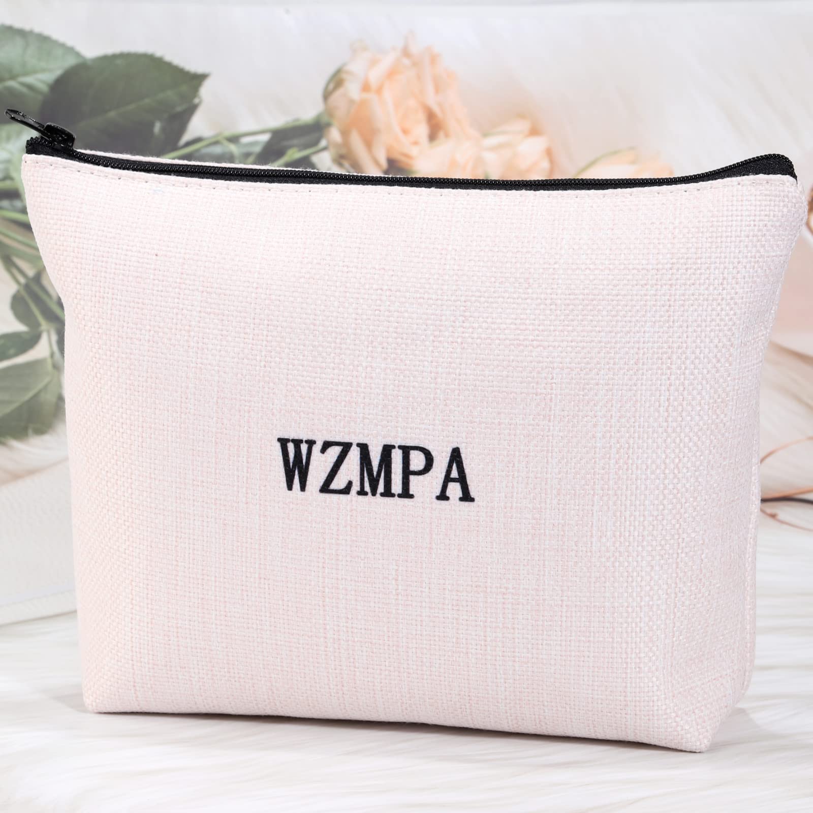 WZMPA Waterproof Makeup Bag Travel Cosmetic Organizer with Zipper - Portable Toiletry Pouch for Women, Perfect for Travel, Gym, and Daily Essentials Storage