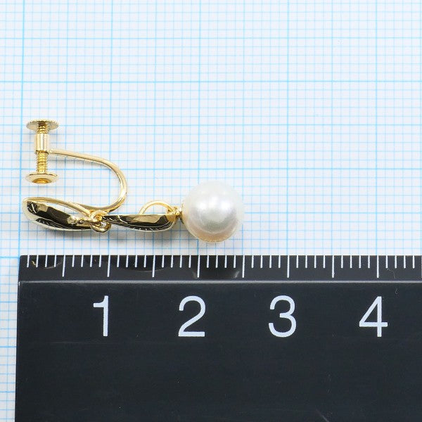 18K Yellow Gold Pearl Earrings for Women - Classic Elegant Jewelry Gift for Wedding, Anniversary & Special Occasions