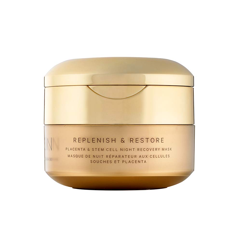 MZ SKIN Replenish & Restore Placenta & Stem Cell Night Recovery Face Mask 30ml - Anti-Aging, Hydrating & Collagen Boosting with Vitamins | Overnight Skin Repair for Dry, Dull & Mature Skin | Perfect Nighttime Skincare Routine