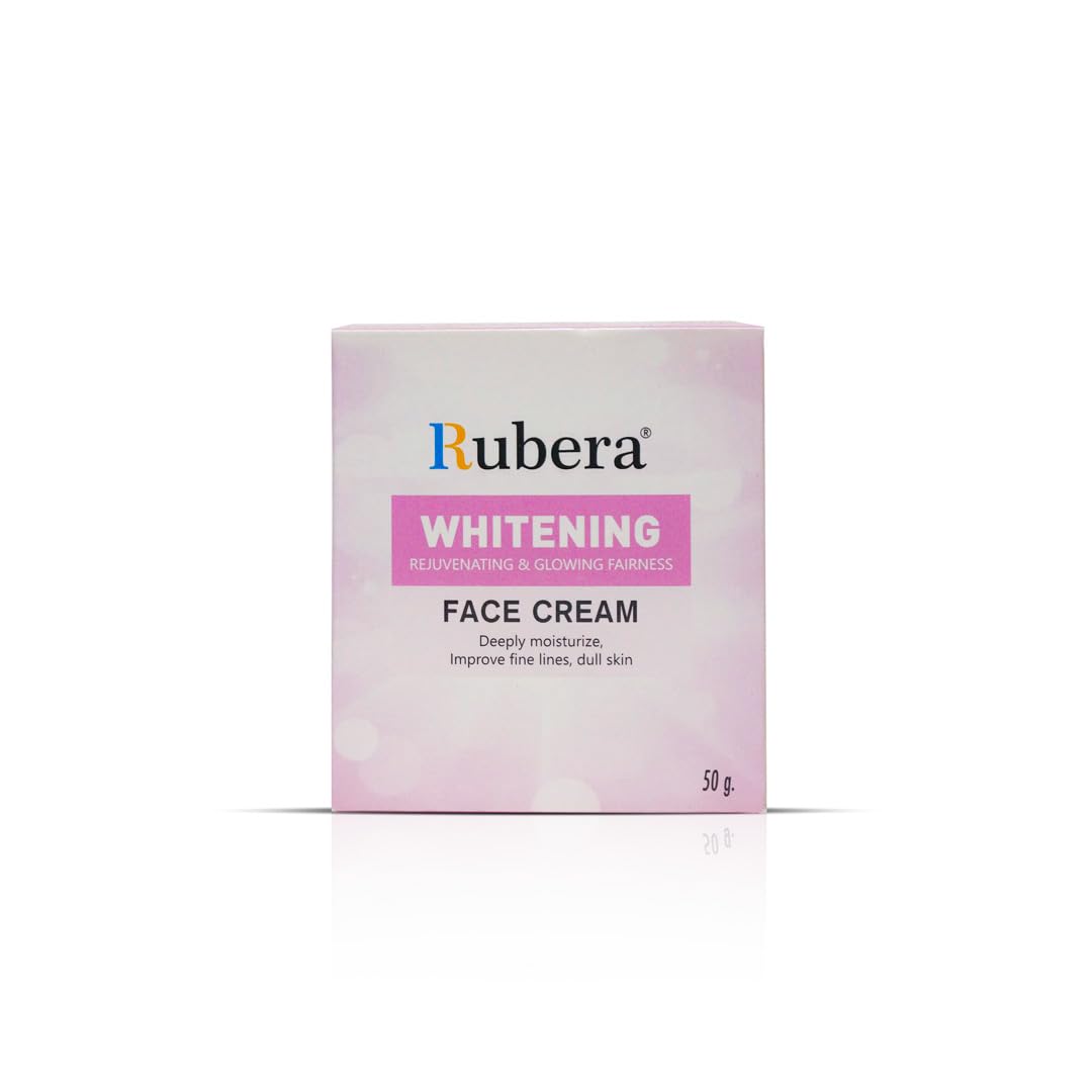Rubera Brightening & Rejuvenating Face Cream for Glowing Skin - 50g | Dark Spot Corrector, Anti-Aging Moisturizer for Day & Night Use