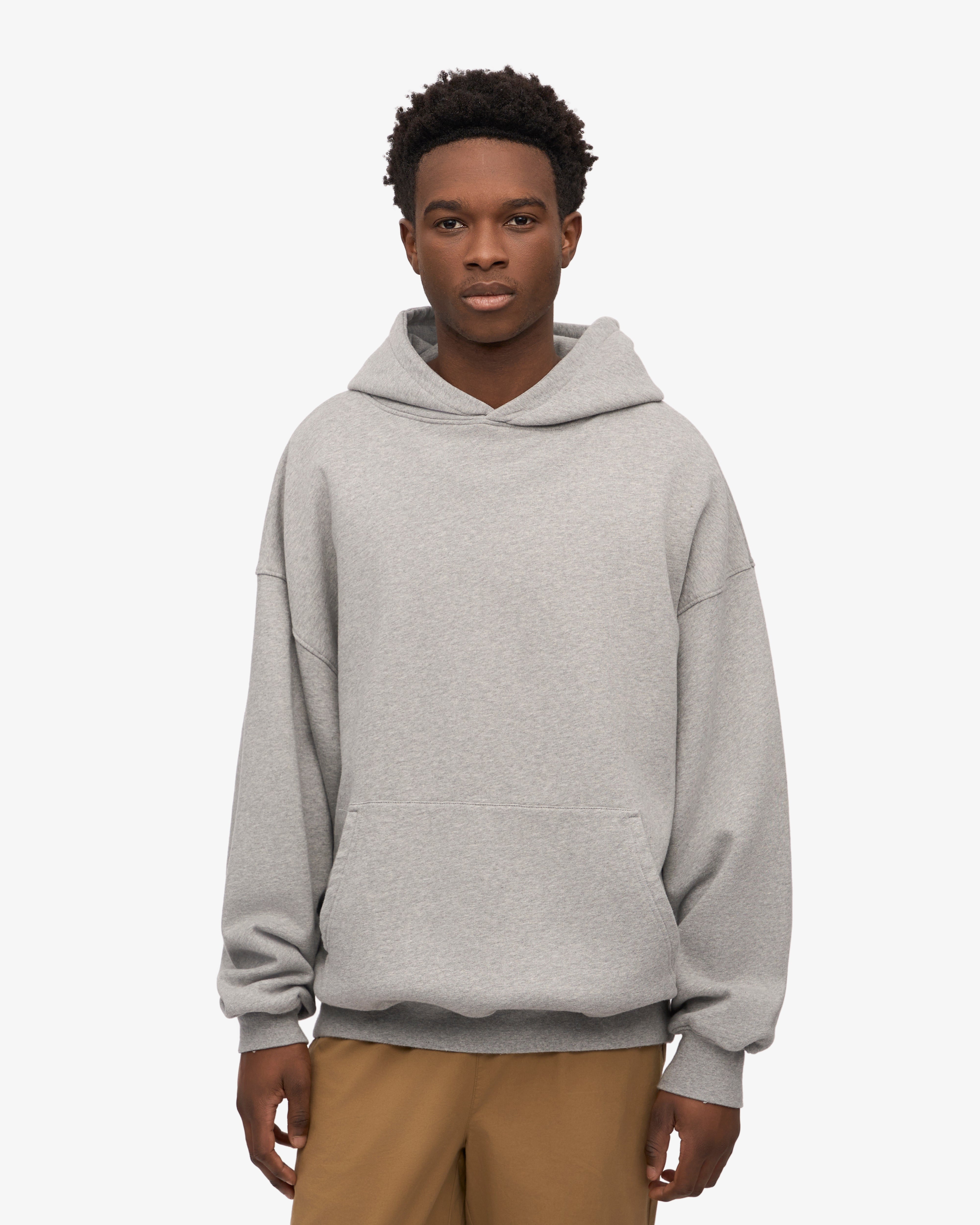Organic Oversized Hoodie - Heather Grey | Soft & Comfortable Pullover for Men & Women | Perfect for Casual Wear, Lounging & Outdoor Activities