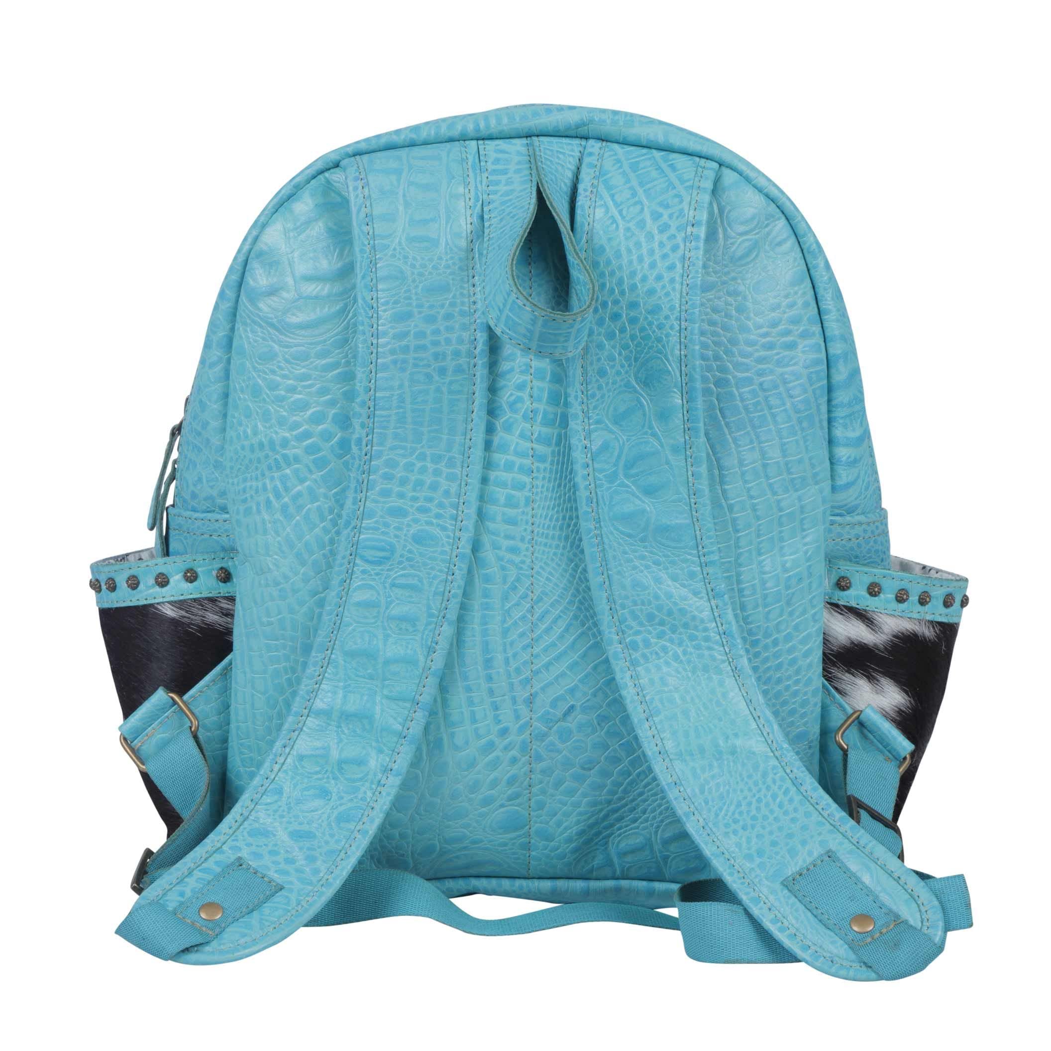 Myra Bag Wild Blue Backpack - Stylish & Durable School Backpack for Women & Men - Perfect for College, Travel & Outdoor Adventures