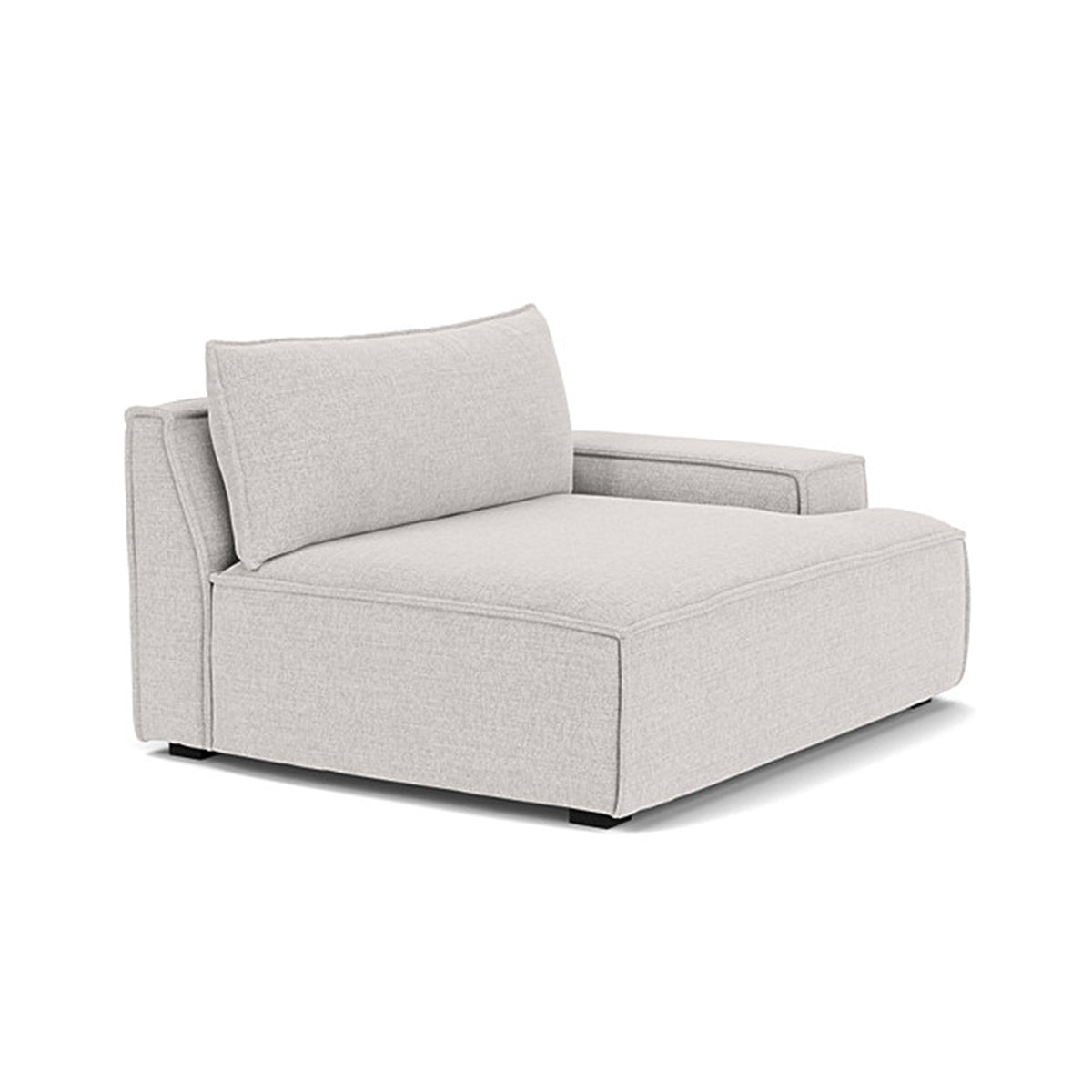 Daphne Fabric 1-Seater Right Arm Modular Sofa - Compact Modern Living Room Furniture for Small Spaces & Apartments