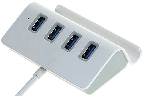 Artix C350 USB-C Hub - 4-Port USB 3.0 Adapter with Stand for MacBook, Chromebook & Type-C Devices | Perfect for Home Office, Travel & Multi-Device Charging