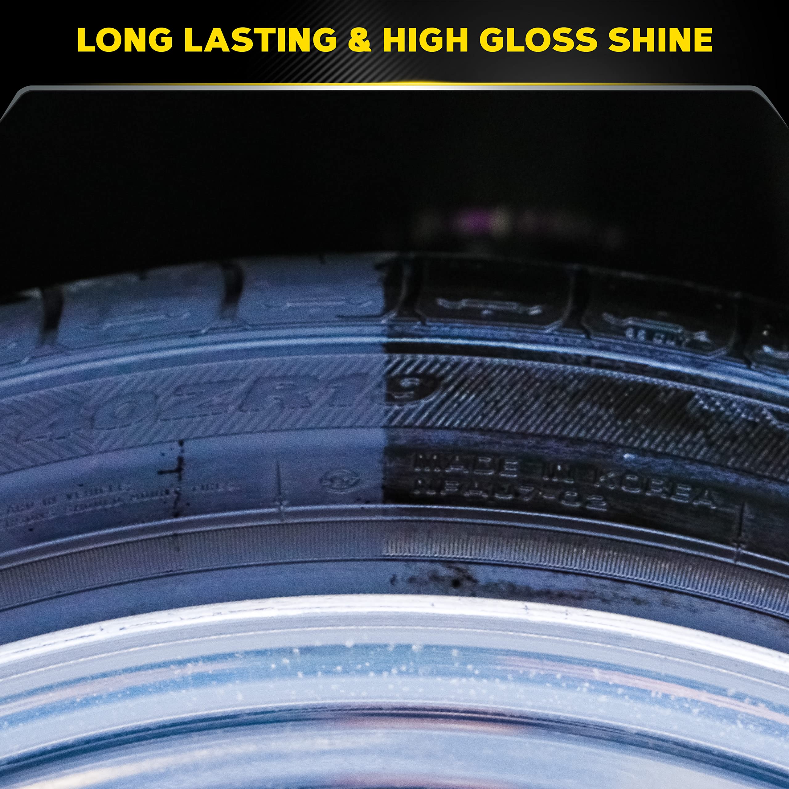 Meguiar's Hybrid Ceramic Tire Shine Spray - 16 Oz | Long-Lasting, Durable & Water-Resistant Tire Shine with Advanced Ceramic Technology | Perfect for Car Detailing, Showroom Shine & Vehicle Protection