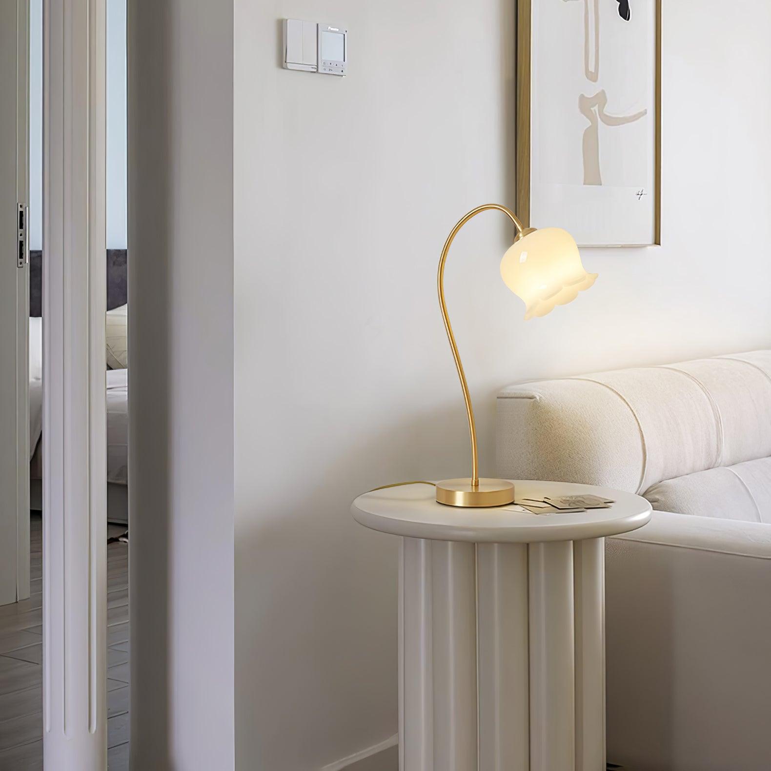 Elegant Orchids Table Lamp - Modern LED Night Light for Bedroom, Living Room, and Office Decor - Perfect for Reading, Relaxation, and Creating Cozy Ambiance