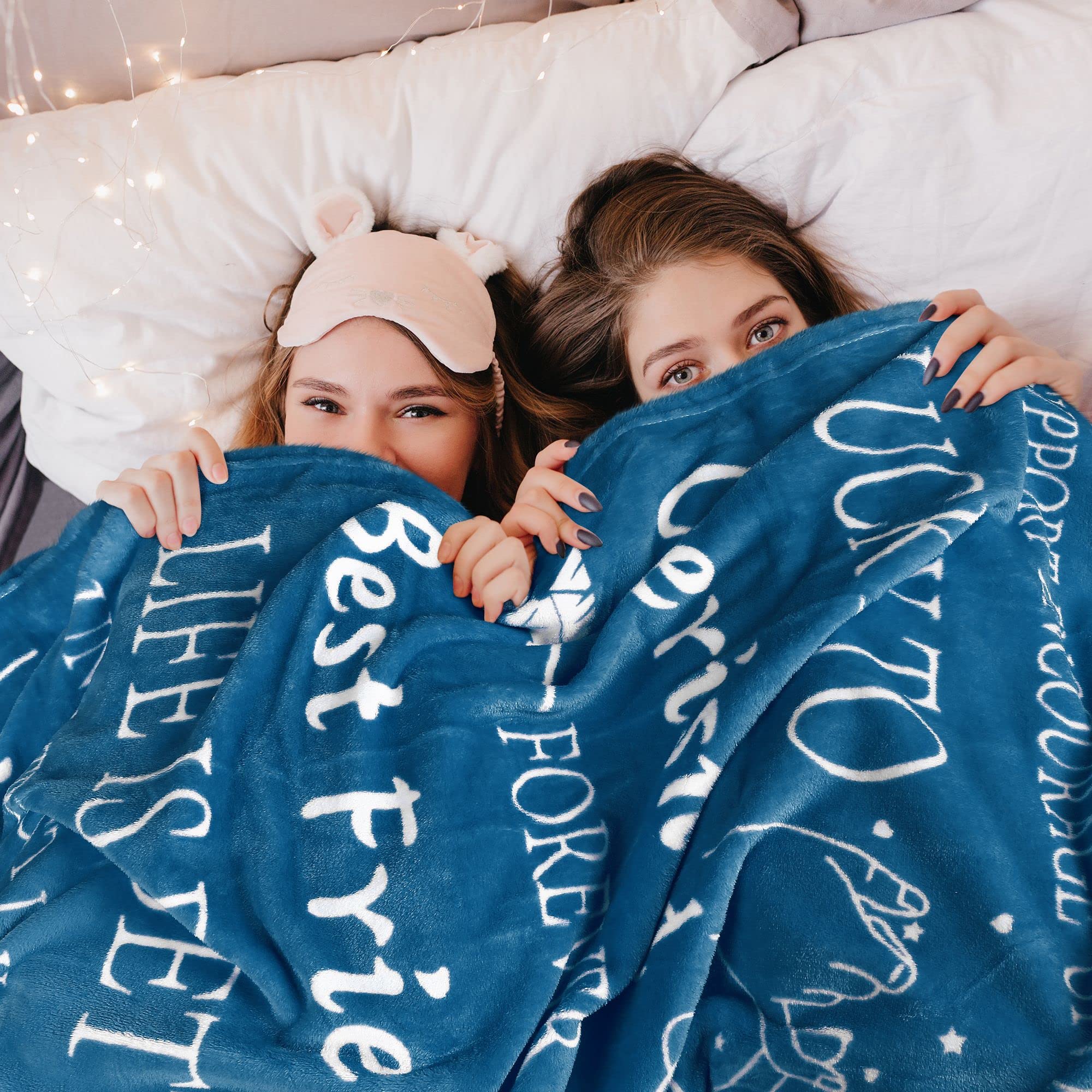Best Friend Birthday Gifts for Women - Unique Fleece Throw Blanket 50