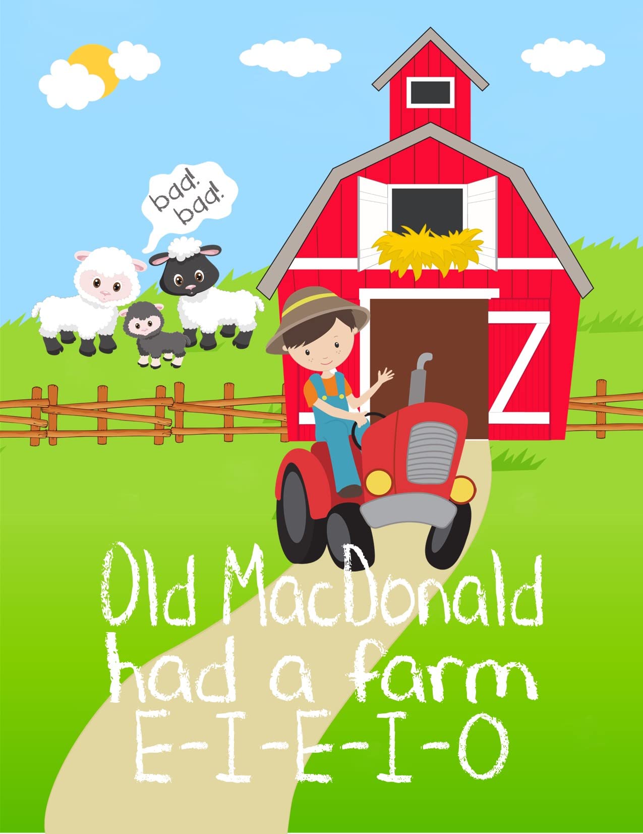 Old MacDonald Had a Farm Nursery Decor - Set of 4 Farm Animal Wall Art Prints for Kids Room, Baby Shower Gift & Farmyard Theme Nursery Decoration - Perfect for Toddler Bedroom, Playroom & Classroom Decor