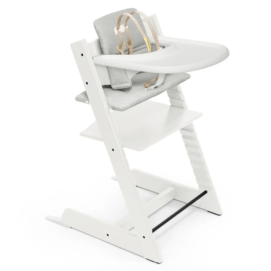 Stokke Tripp Trapp High Chair Complete Bundle - Adjustable Baby Feeding Chair with Safety Harness & Tray - Perfect for Dining, Weaning & Playtime