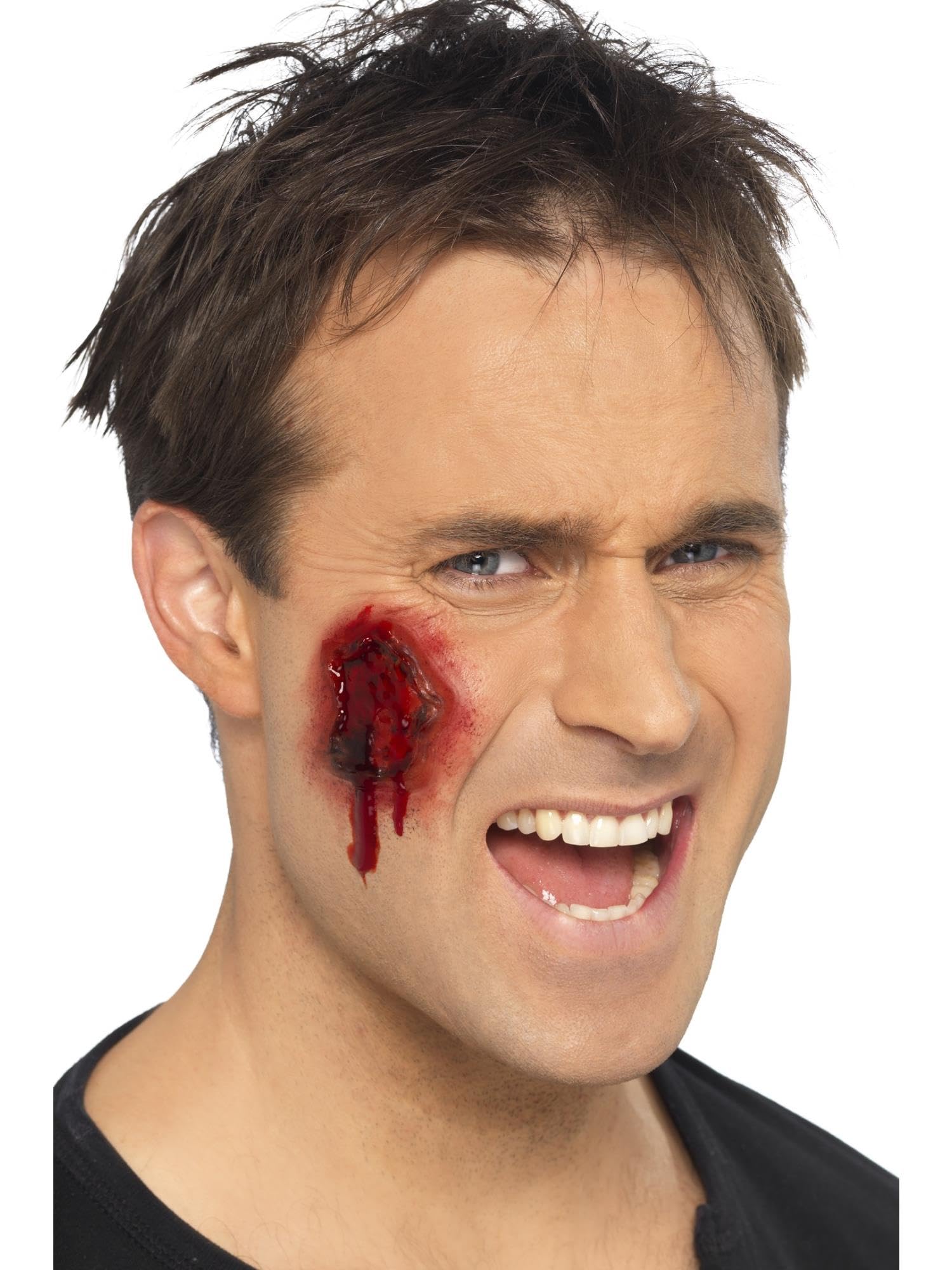 Smiffys Special FX Makeup Kit - Realistic Gory Wounds for Halloween, Cosplay & Horror Movie Effects - Professional Fake Blood & Injury Simulation