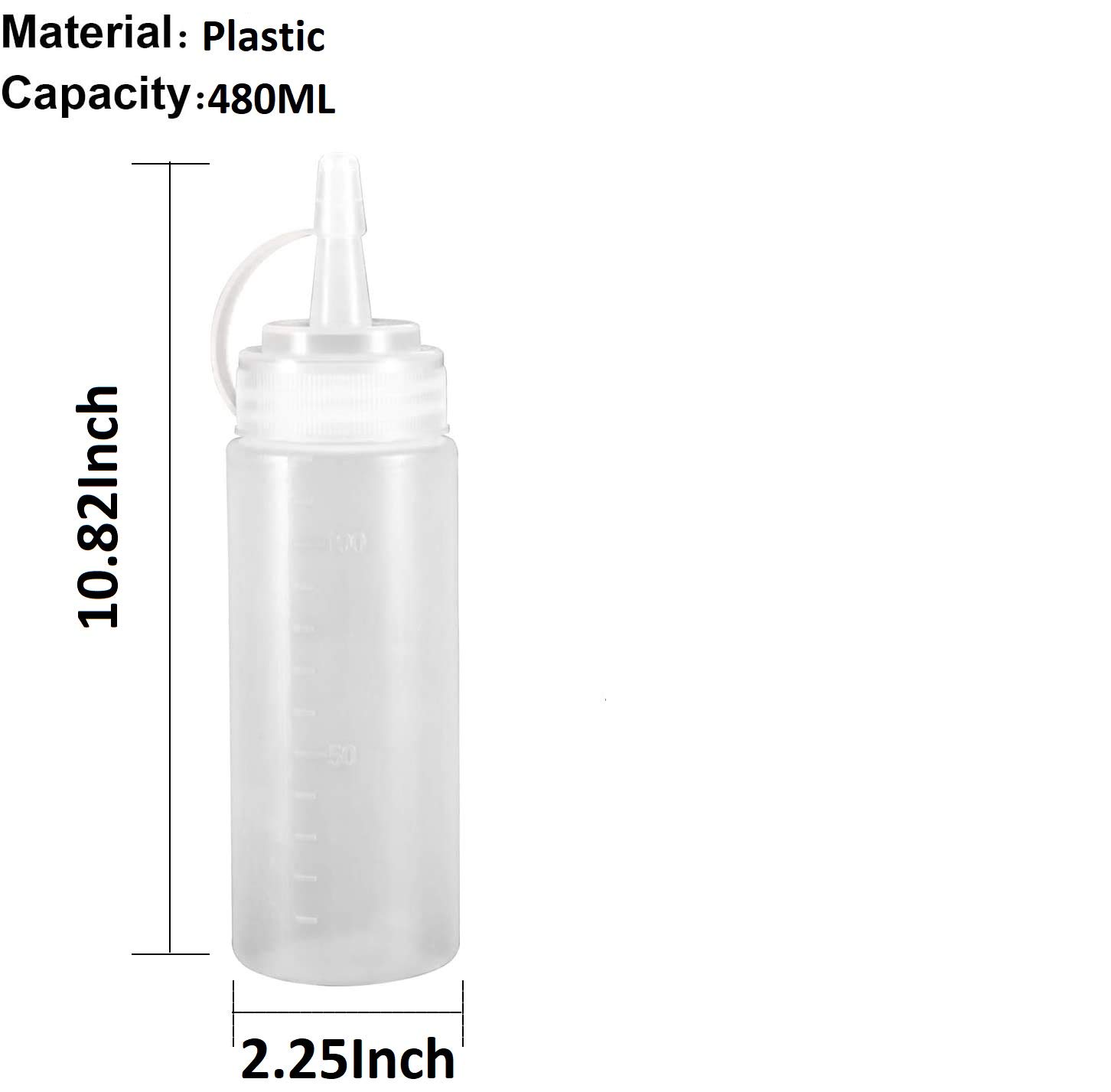 Zollyss 650ml Plastic Squeeze Bottle Set (3 Pack) - Perfect for Ketchup, Mustard, Honey & Oil Dispensing - Ideal for Kitchen, BBQ, Restaurants & Food Service