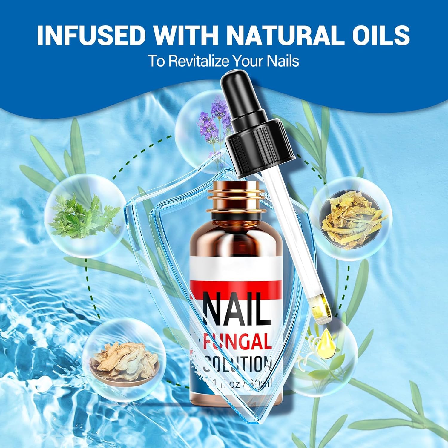Extra Strength Toenail Fungus Treatment for Fingernails & Toenails - Safe & Gentle Nail Repair Solution with Nail Softener (30ml) - Ideal for Athletes, Pedicures & Daily Foot Care