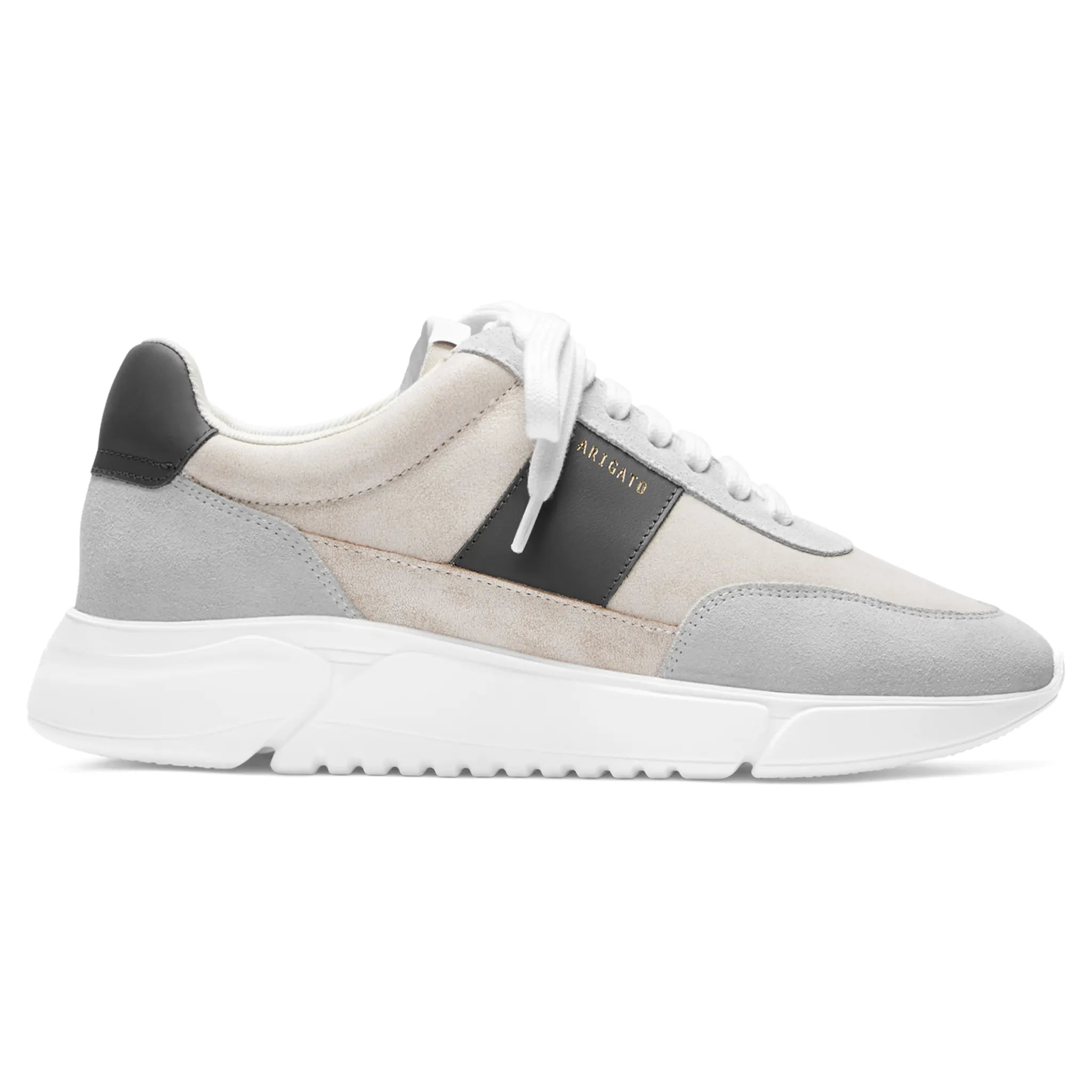 Axel Arigato Genesis Beige Grey Sneakers - Men's Casual Shoes for Walking, Running & Everyday Wear | Comfortable & Stylish Footwear for Urban Lifestyle