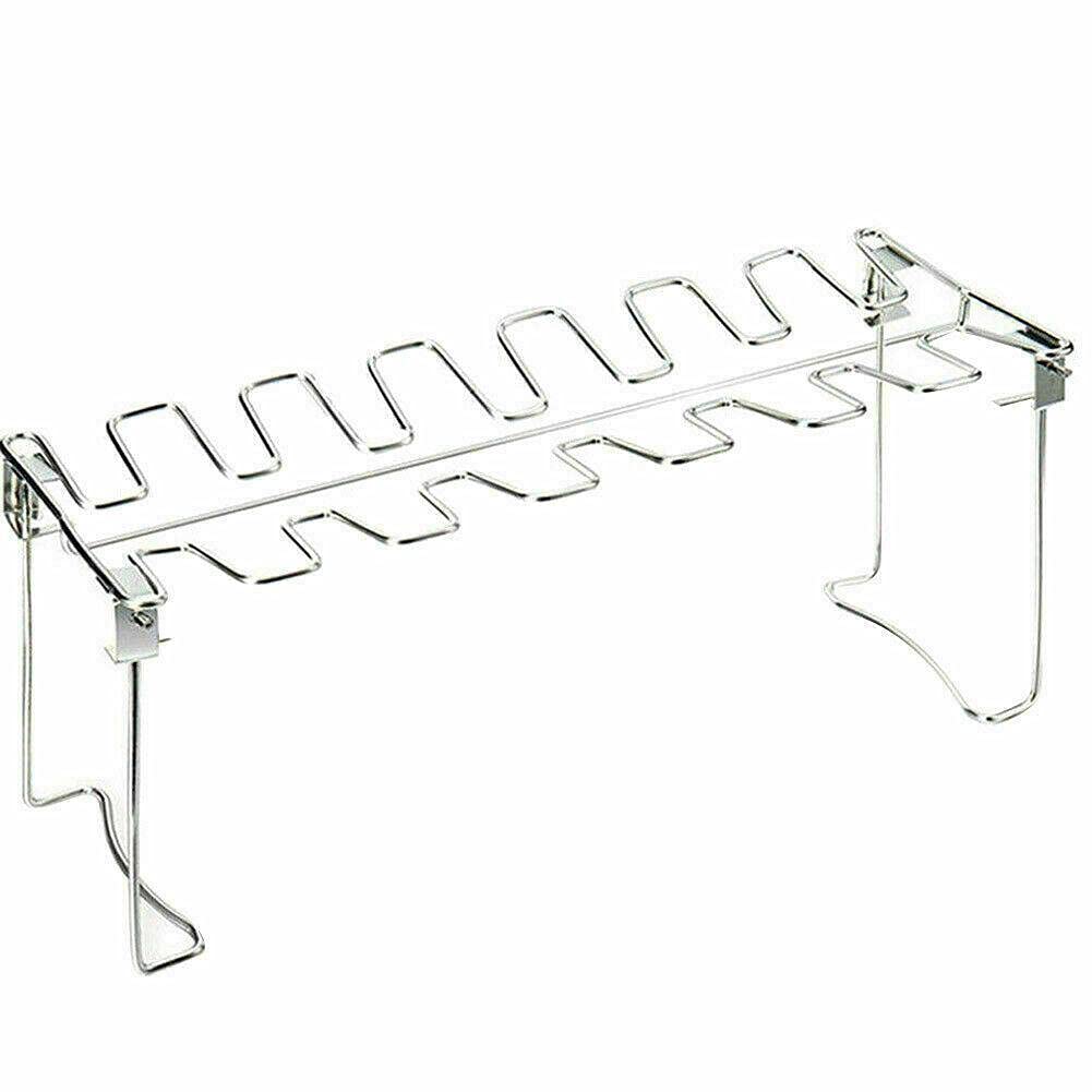 BouboboP Stainless Steel Grill Chicken Leg Drumstick Stand Holder - BBQ Rack for Outdoor Cooking, Grilling, and Prep - Perfect for Backyard BBQs, Camping, and Picnics