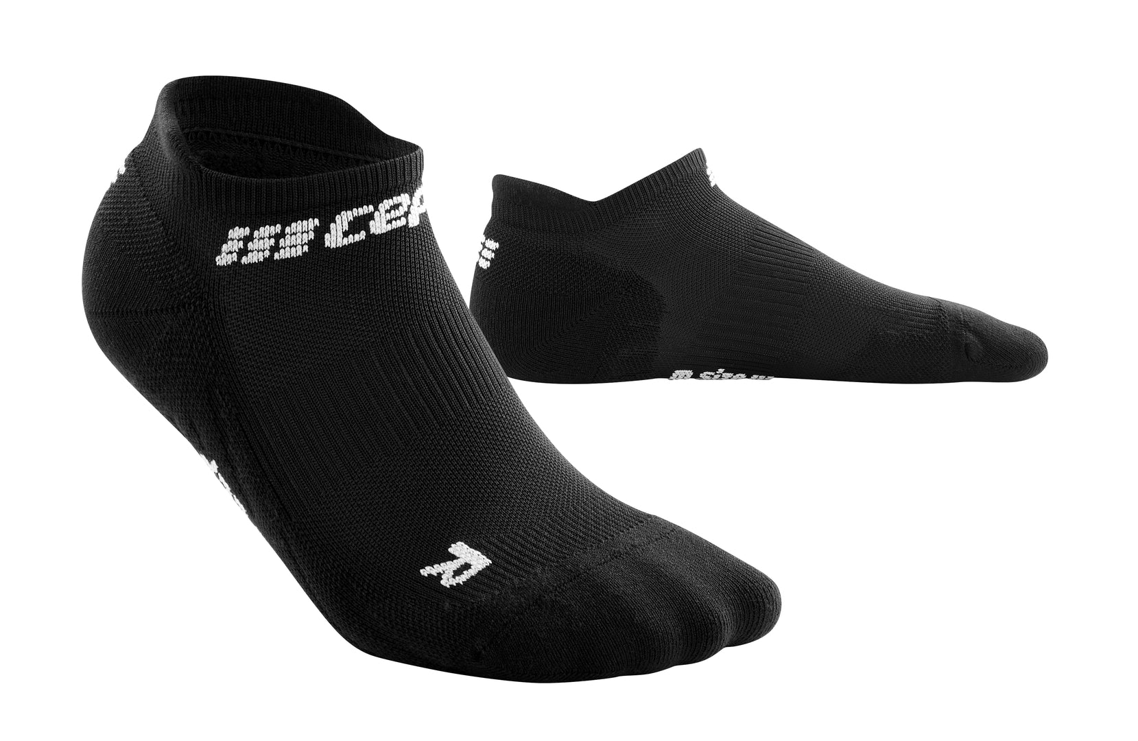 CEP Men's The Run Socks No Show V4 - Performance Running Socks for Athletes, Black (WP365R) | Ideal for Marathon Training, Gym Workouts & Everyday Comfort