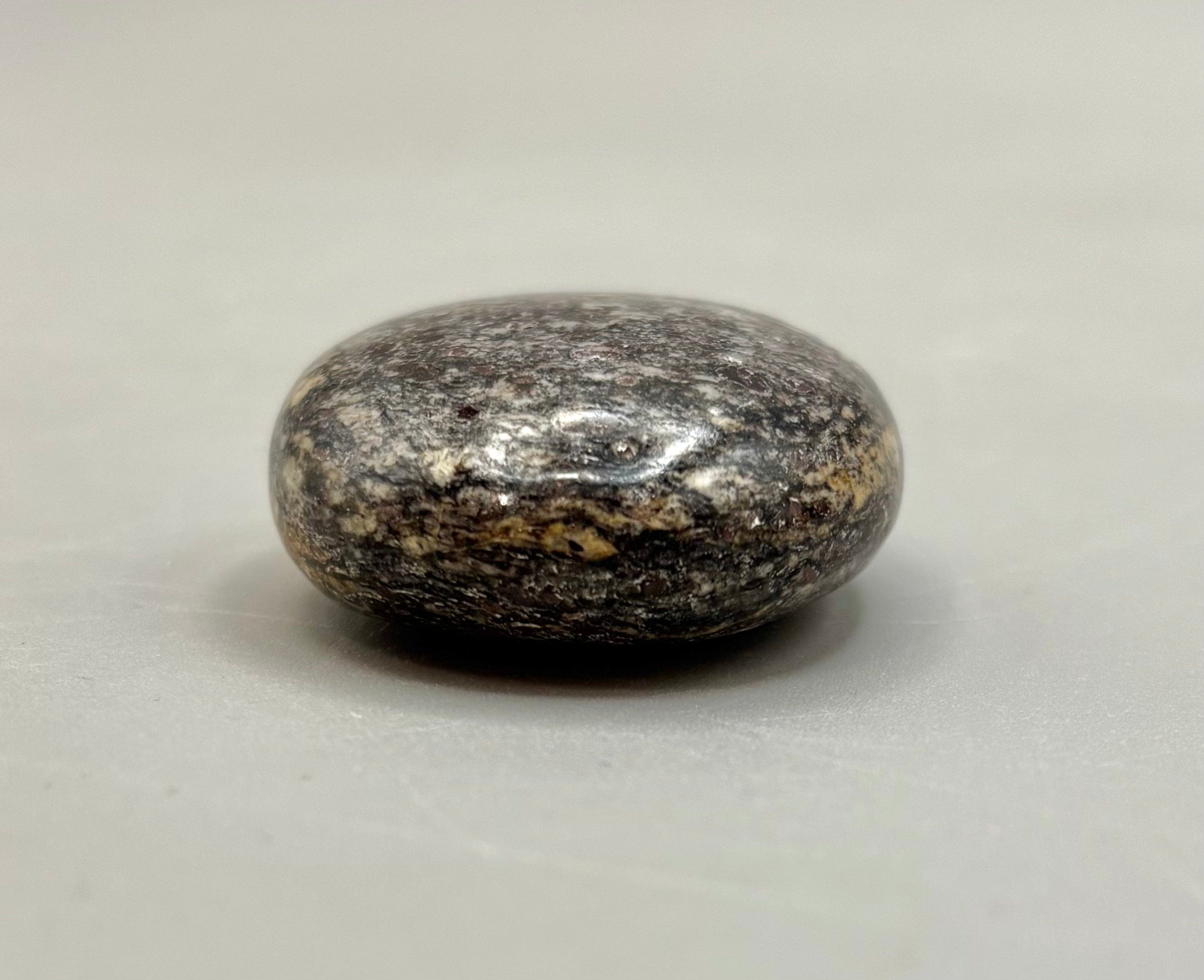 Natural Canadian Staurolite & Garnet Palm Stone - Healing Crystal for Meditation, Stress Relief & Energy Balancing | Perfect for Yoga, Reiki & Spiritual Practices