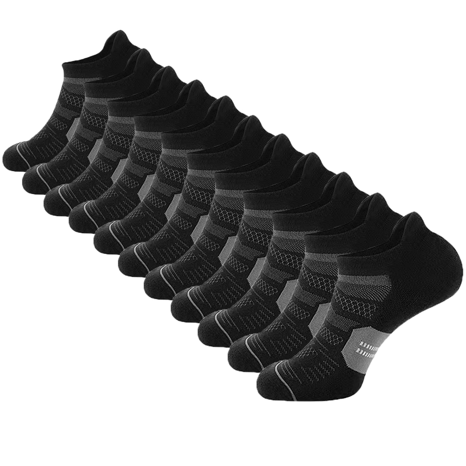 20 Pairs Men's Ankle Athletic Running Socks - Breathable Low Cut Sports Casual Socks for Men - Perfect for Gym, Jogging, Hiking & Everyday Wear