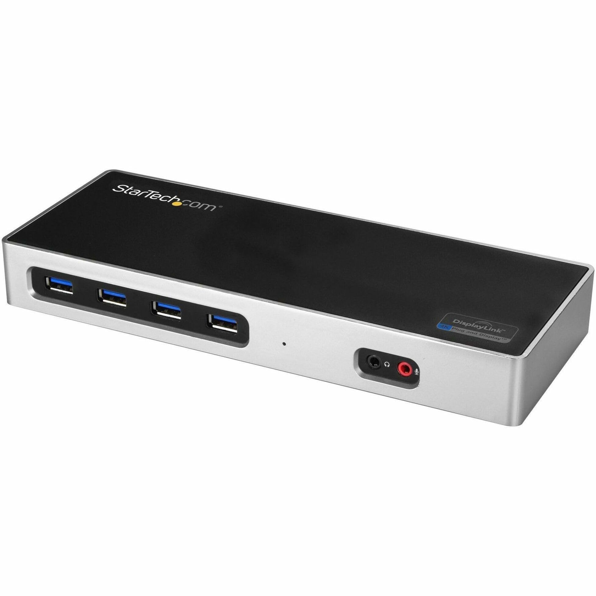 StarTech.com Dual 4K Docking Station with USB-C & USB-A 3.0 - Dual Monitor HDMI & DisplayPort Laptop Dock for Mac & Windows (DK30A2DH) - Perfect for Home Office & Remote Work Setup