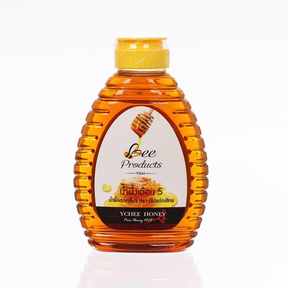 Pure Thai Lychee Honey 500g - Natural Raw Unprocessed Bee Product for Tea, Baking & Wellness - Premium Floral Flavor from Thailand