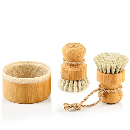 Sandstone Base + 2p Sisal Brushes