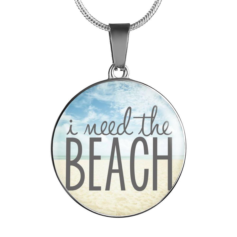 I Need The Beach Necklace - Trendy Coastal Jewelry for Women, Perfect for Vacation, Summer Outfits & Beach Parties