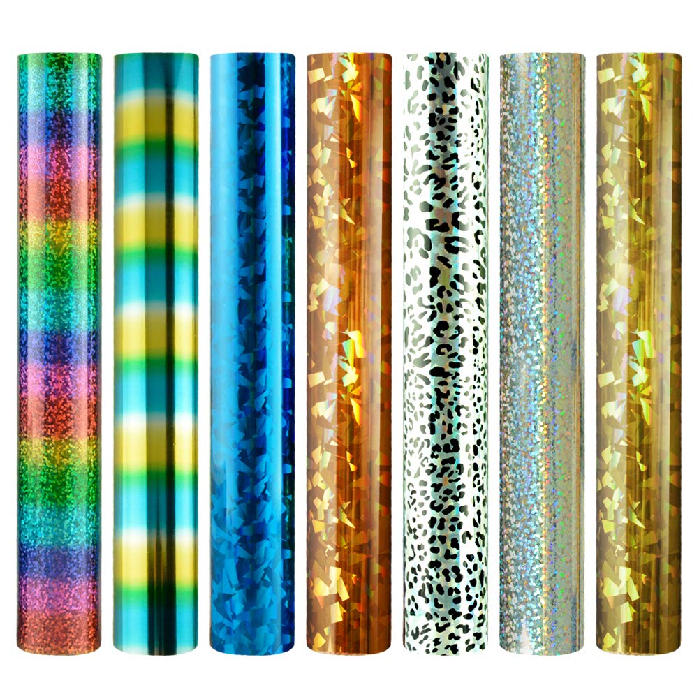 Holographic Heat Transfer Vinyl (HTV) - 7 Pack 12