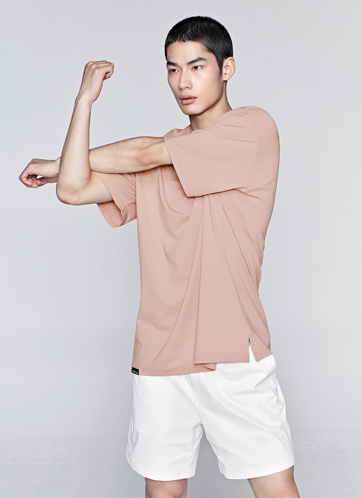 Men's Ice Feather Slim Fit Short Sleeve T-Shirt - Lightweight & Breathable for Summer, Gym, and Casual Wear
