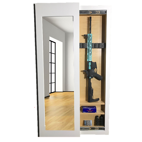Go Secret Storage Full Length Sliding Concealment Mirror - Hidden Safe for Valuables, Jewelry & Cash - Perfect for Bedroom, Bathroom or Closet Security