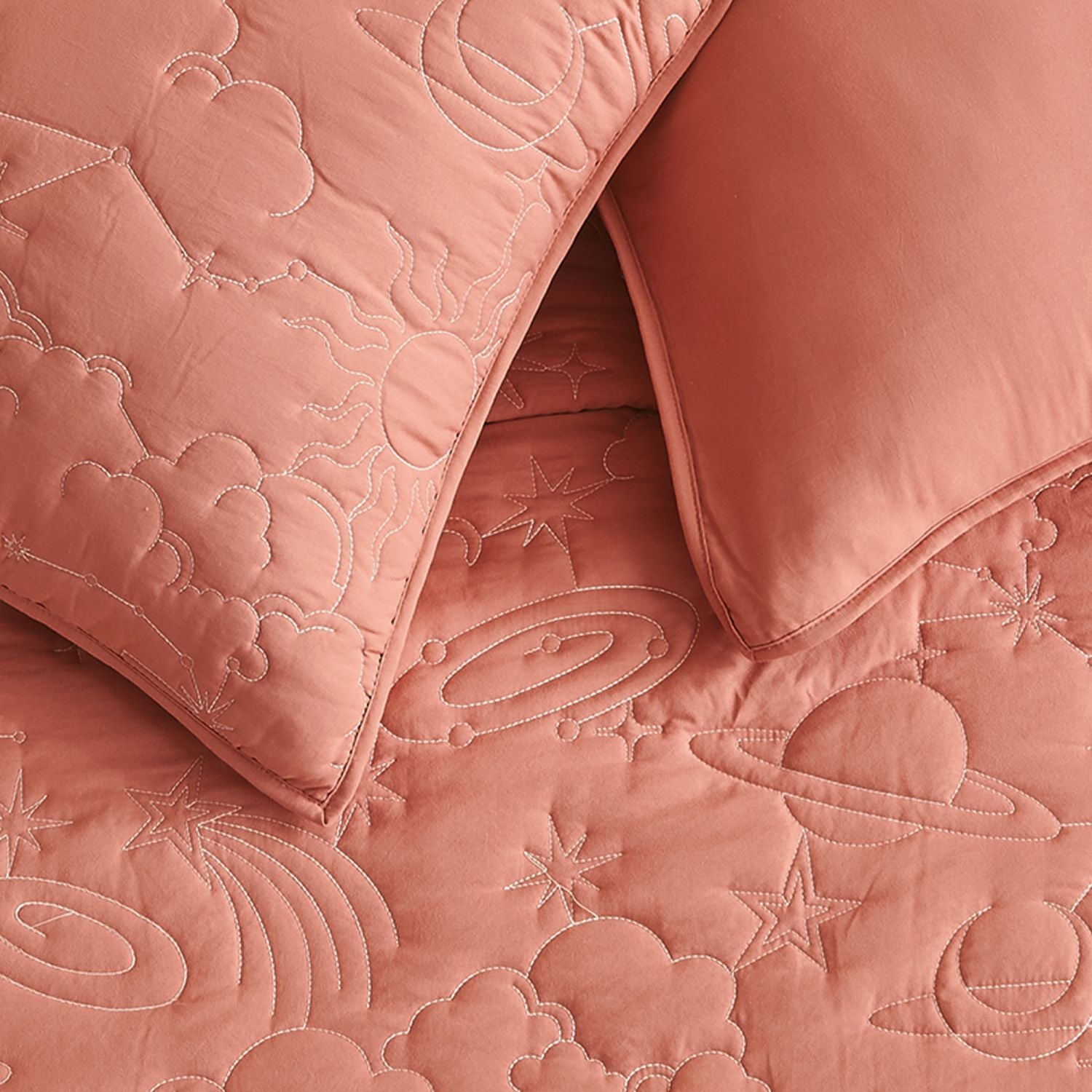 Starry Sky Luxury Embroidered Teen Quilt Set - Soft Bedding for Girls & Boys, Twin/Full Size, Galaxy Themed Teen Bedroom Decor - Perfect for Dorm Rooms, Sleepovers & Cozy Teen Retreats