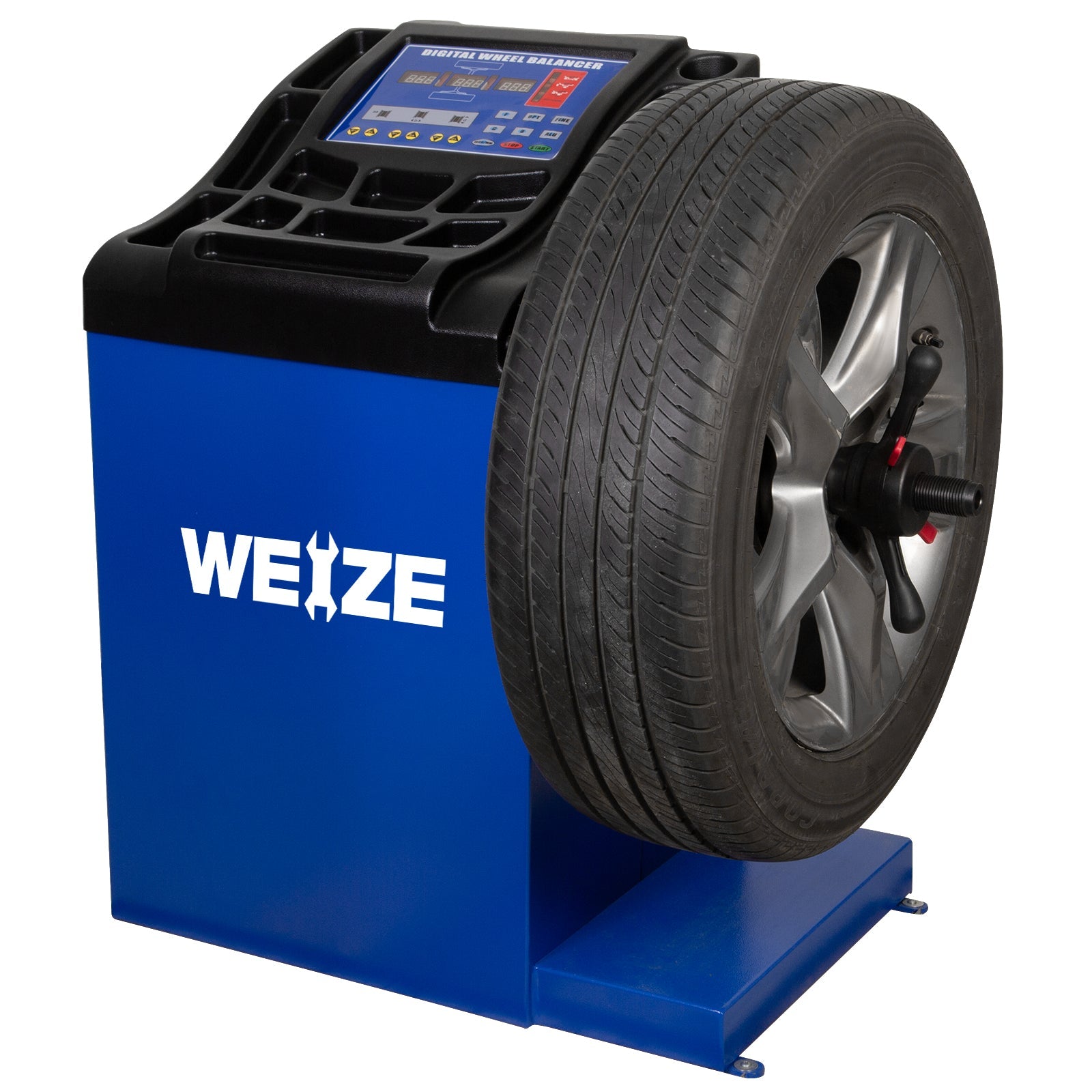 WEIZE Wheel Balancer - Professional Car Tire Balancing Machine for Auto Repair Shops & DIY Enthusiasts - Perfect for Smooth Rides & Extended Tire Life