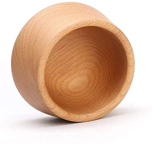 Natural Wooden Mortar and Pestle Set - Stone Spice Grinder for Crushing, Pressing & Mashing Herbs, Garlic, Pepper & Fruits | Perfect for Kitchen, Cooking & DIY Spice Blends