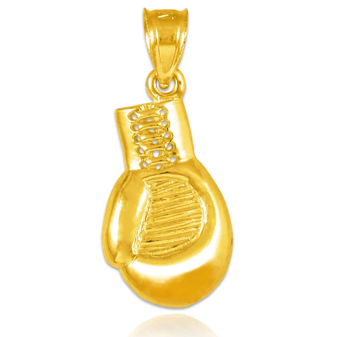 10K Gold Boxing Glove Charm Necklace for Sports Fans & Gifts