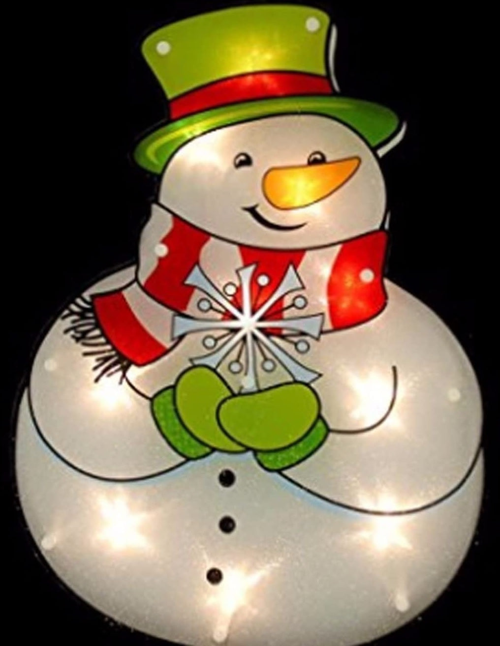 16 Pack Snowman Shimmer Window Silhouette Decorations - Christmas Holiday Decorative Stickers for Home, Office & Classroom (Winter Wonderland Scene)