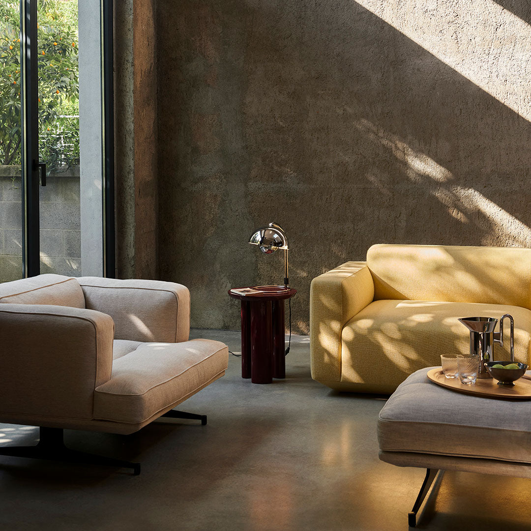 Andtradition Anderssen Pouf AV32 - Modern Indoor Footstool & Ottoman for Living Room, Bedroom, or Lounge Decor
