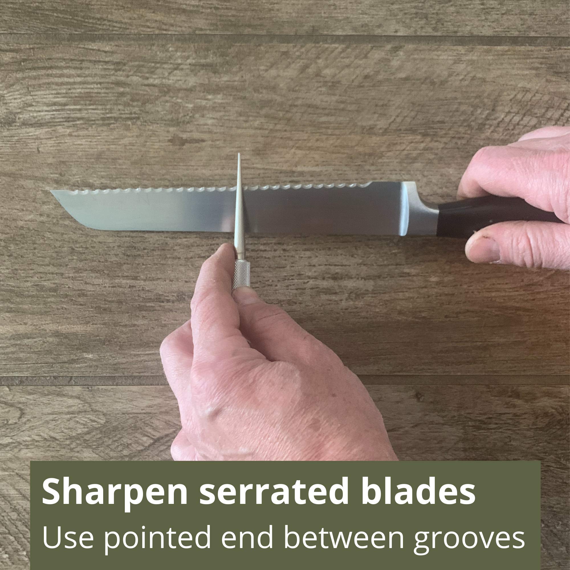Premium Diamond Sharpener for Garden Tools - Sharpens Pruners, Shears, Knives & More | Multi-Purpose Sharpening Tool for Gardening, Kitchen & Outdoor Use | by Truly Garden