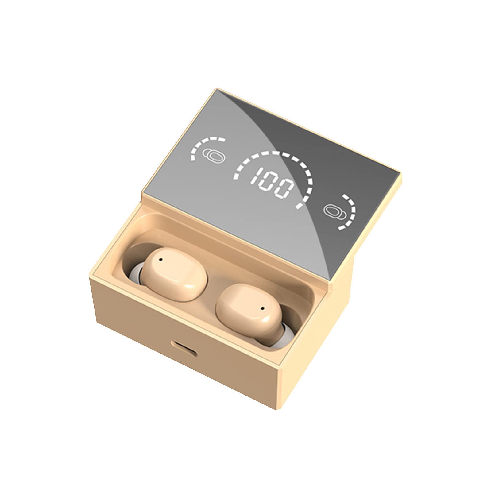 YaYiYa TWS5.2 Wireless Bluetooth Earbuds - Sweatproof Stereo Headphones for Running, Gym & Sports | Comfortable Secure Fit for Workouts & Active Lifestyle