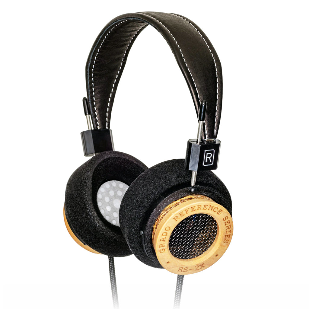 Grado RS2x Open-Back Reference Headphones - Premium Audiophile Over-Ear Headphones for Home Listening & Studio Monitoring
